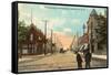 Fifth Avenue, Jamestown, North Dakota-null-Framed Stretched Canvas