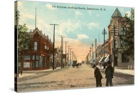 Fifth Avenue, Jamestown, North Dakota-null-Stretched Canvas