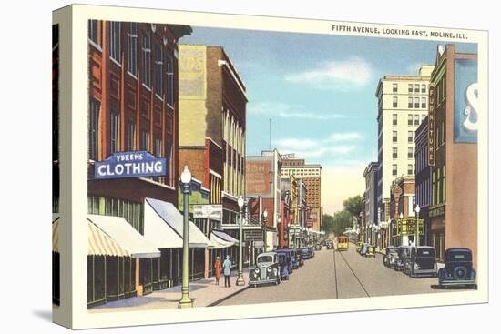 Fifth Avenue, Moline-null-Stretched Canvas