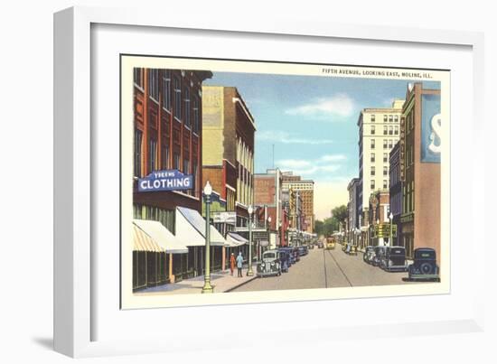 Fifth Avenue, Moline-null-Framed Art Print