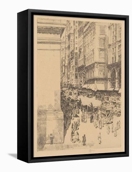 Fifth Avenue, Noon, 1916-Childe Hassam-Framed Stretched Canvas