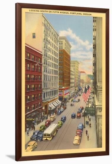 Fifth Avenue, Portland, Oregon-null-Framed Art Print