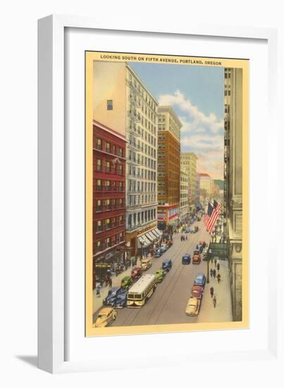 Fifth Avenue, Portland, Oregon-null-Framed Art Print