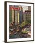 "Fifth Avenue," Saturday Evening Post Cover, March 19, 1960-John Falter-Framed Giclee Print