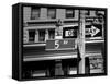 Fifth Avenue Sign 5 Th Av New York Manhattan USA Black & White-holbox-Framed Stretched Canvas