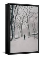 Fifth Avenue Snow, 2013-Max Ferguson-Framed Stretched Canvas