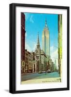 Fifth Avenue Street Scene, New York City-null-Framed Art Print