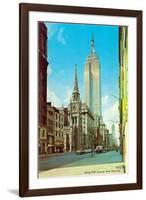 Fifth Avenue Street Scene, New York City-null-Framed Art Print