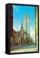 Fifth Avenue Street Scene, New York City-null-Framed Stretched Canvas