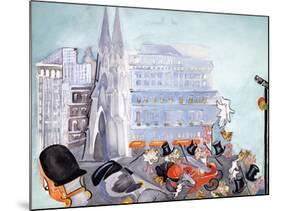 Fifth Avenue-Zelda Fitzgerald-Mounted Art Print