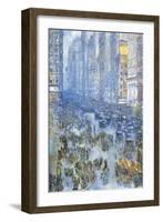 Fifth Avenue-Childe Hassam-Framed Art Print