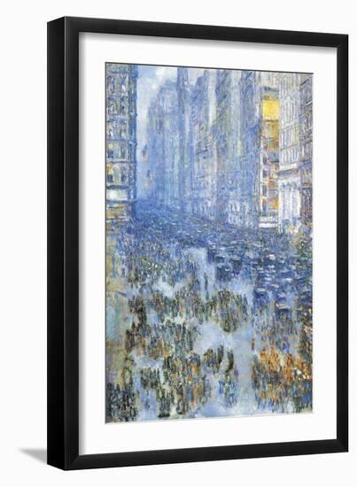 Fifth Avenue-Childe Hassam-Framed Art Print