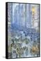 Fifth Avenue-Childe Hassam-Framed Stretched Canvas