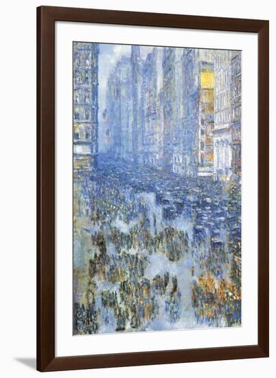 Fifth Avenue-Childe Hassam-Framed Art Print