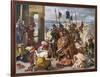 Fifth Crusade: The Crusaders Under Baudouin Take Constantinople-Eugene Delacroix-Framed Art Print