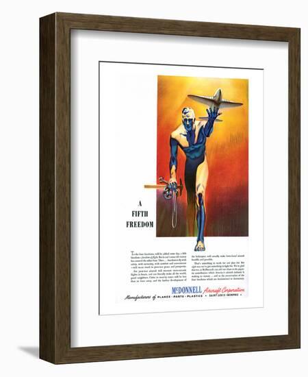 Fifth Freedom McDonnell ad-null-Framed Art Print