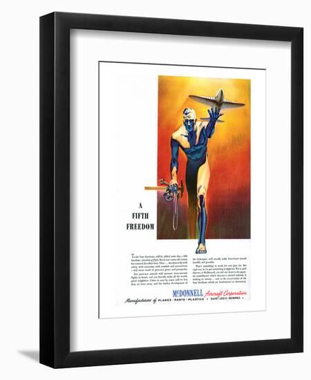 Fifth Freedom McDonnell ad-null-Framed Art Print