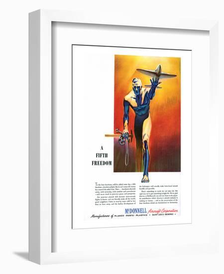 Fifth Freedom McDonnell ad-null-Framed Art Print