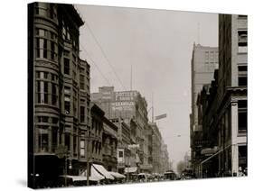 Fifth St. Street, North from Race, Cincinnati, Ohio-null-Stretched Canvas