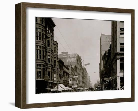 Fifth St. Street, North from Race, Cincinnati, Ohio-null-Framed Photo