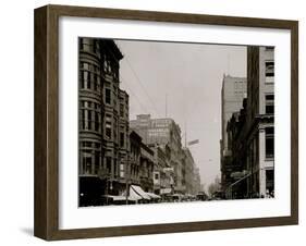 Fifth St. Street, North from Race, Cincinnati, Ohio-null-Framed Photo