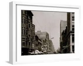 Fifth St. Street, North from Race, Cincinnati, Ohio-null-Framed Photo