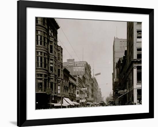 Fifth St. Street, North from Race, Cincinnati, Ohio-null-Framed Photo