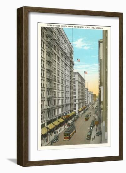 Fifth Street, Portland, Oregon-null-Framed Art Print