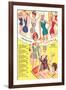 Fifties Bathing Suits-null-Framed Art Print