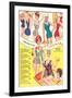 Fifties Bathing Suits-null-Framed Art Print