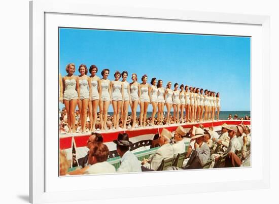 Fifties Beauty Contest-null-Framed Art Print