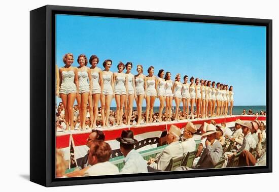 Fifties Beauty Contest-null-Framed Stretched Canvas