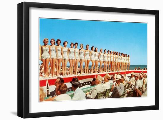 Fifties Beauty Contest-null-Framed Art Print