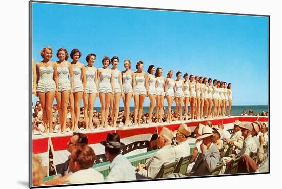 Fifties Beauty Contest-null-Mounted Art Print
