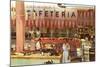 Fifties Cafeteria-null-Mounted Art Print