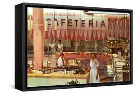 Fifties Cafeteria-null-Framed Stretched Canvas