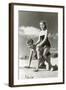 Fifties Couple on Beach-null-Framed Art Print