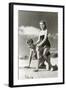 Fifties Couple on Beach-null-Framed Art Print