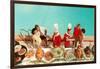 Fifties Deluxe Buffet-null-Framed Art Print