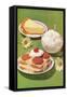 Fifties Desserts-null-Framed Stretched Canvas