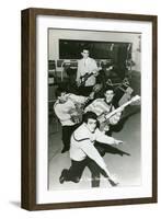 Fifties French Rock'N' Roll Band-null-Framed Art Print