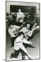 Fifties French Rock'N' Roll Band-null-Mounted Art Print