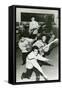 Fifties French Rock'N' Roll Band-null-Framed Stretched Canvas