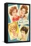 Fifties Hairstyles-null-Framed Stretched Canvas