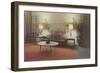 Fifties Living Room Decor-null-Framed Art Print