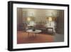 Fifties Living Room Decor-null-Framed Art Print