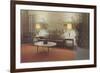 Fifties Living Room Decor-null-Framed Premium Giclee Print