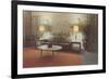 Fifties Living Room Decor-null-Framed Premium Giclee Print