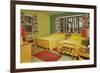 Fifties Motel Room Interior-null-Framed Premium Giclee Print