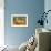 Fifties Motel Room Interior-null-Framed Art Print displayed on a wall